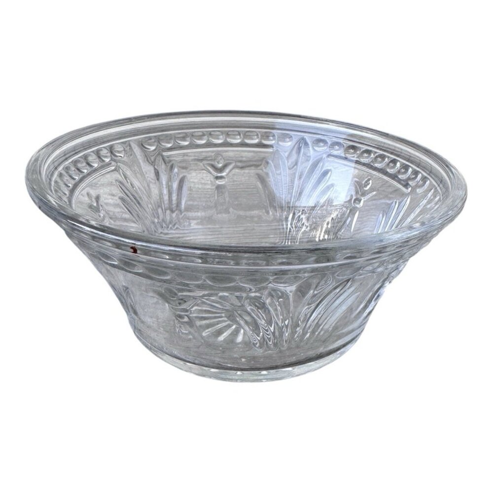 Vintage Toscany Crystal Alexandria Pattern Serving Bowl Glass Clear